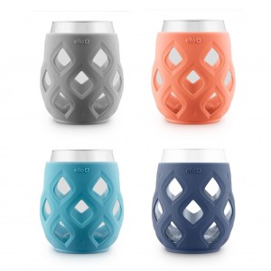 Ello Cru Stemless Wine Glass Set with Silicone Protection | WV6195237