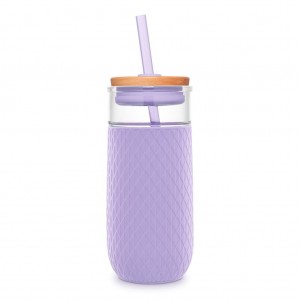 Ello Devon 18oz Glass Tumbler with Straw | CO2857930