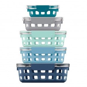 Ello Ello Duraglass Multi Pack Meal Prep Containers, Set of 5 | QO4972165