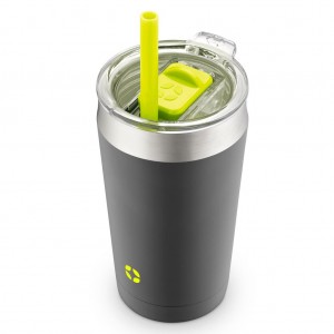 Ello Rise 12oz Vacuum Insulated Stainless Steel Tumbler with Optional Straw | HW0824135