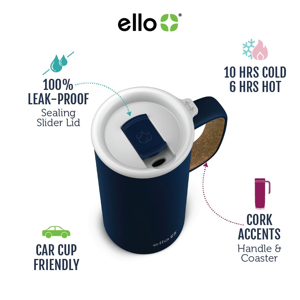 Ello Campy 18oz Vacuum Insulated Stainless Travel Mug | DK2967301