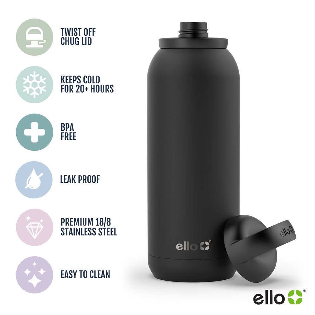 Ello Cooper Twist Stainless Steel Water Bottle | OX9348276