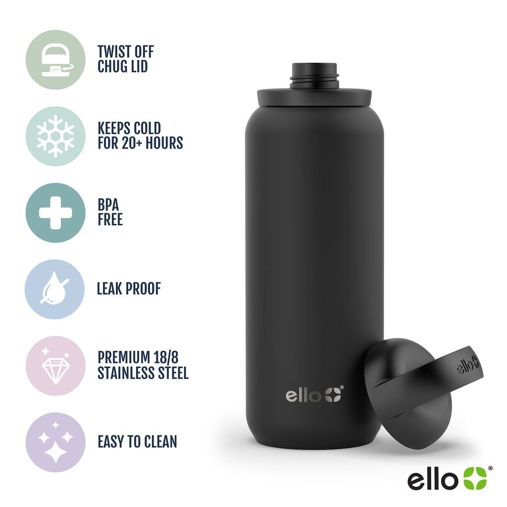 Ello Cooper Twist Stainless Steel Water Bottle | NU1502684