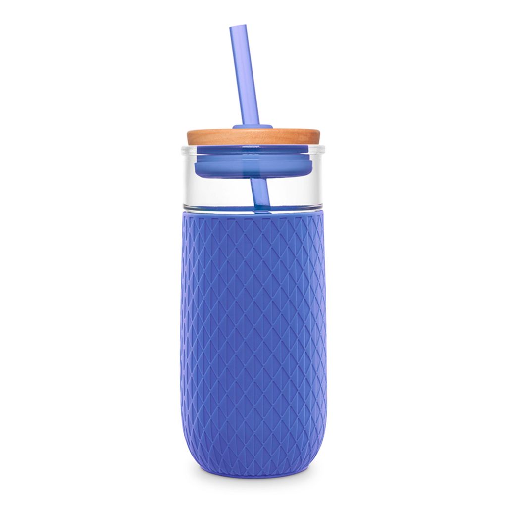 Ello Devon 18oz Glass Tumbler with Straw | RB5046817