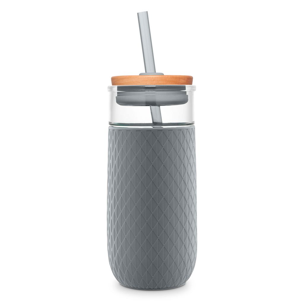 Ello Devon 18oz Glass Tumbler with Straw | BZ1306587