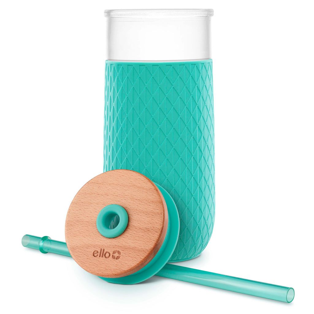 Ello Devon 18oz Glass Tumbler with Straw | NK9534721