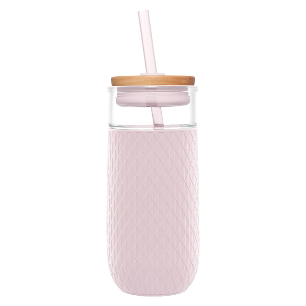 Ello Devon 18oz Glass Tumbler with Straw | UF5423167