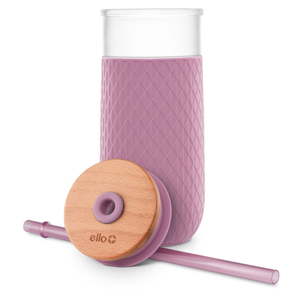 Ello Devon 18oz Glass Tumbler with Straw | AK5846732