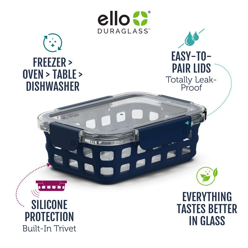 Ello Duraglass Meal Prep Containers, Set of 5 | GD1289573