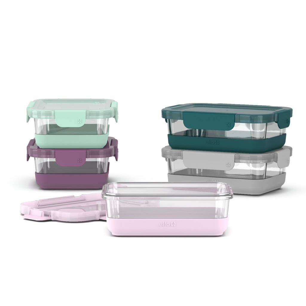 Ello Ello Duraglass Refresh Meal Prep Containers, Set of 5 | BR2916703