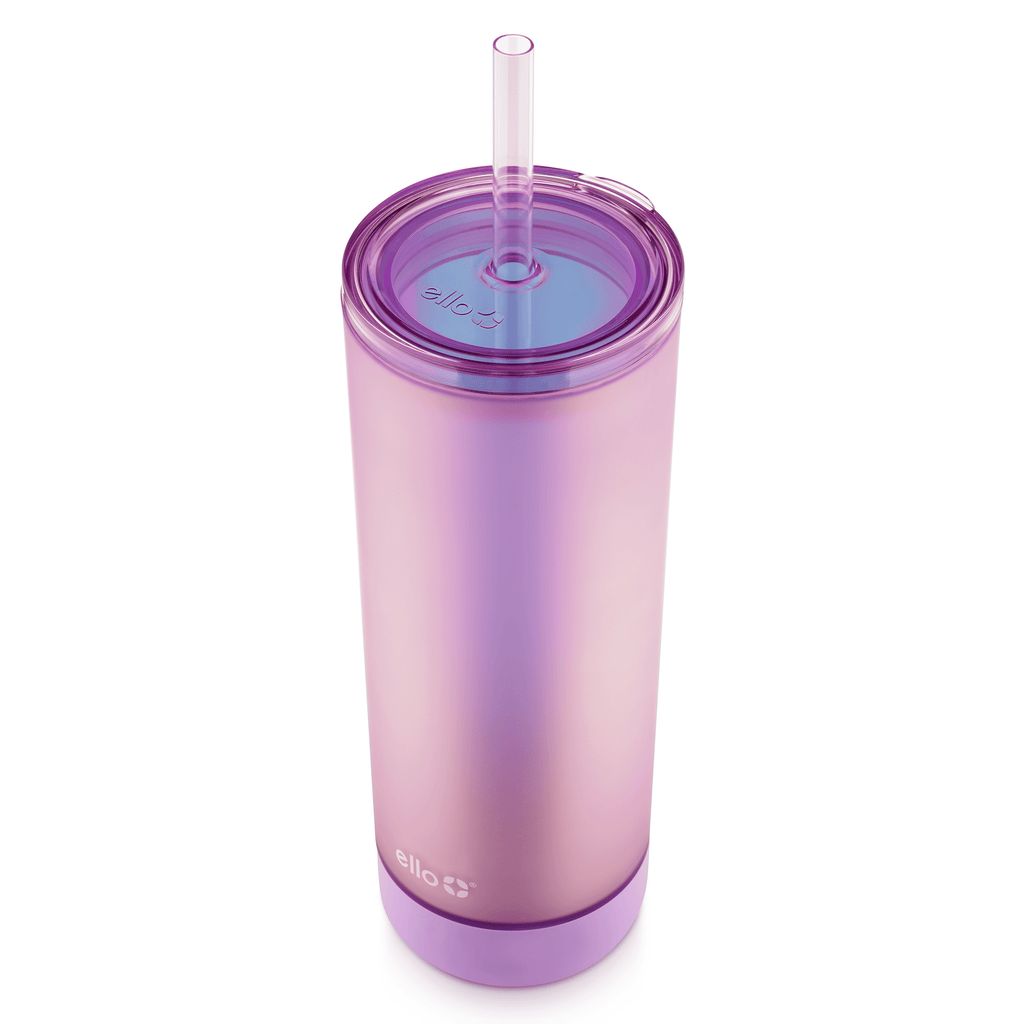 Ello Monterey 24oz Double Wall Plastic Tumbler with Straw | BX4926371