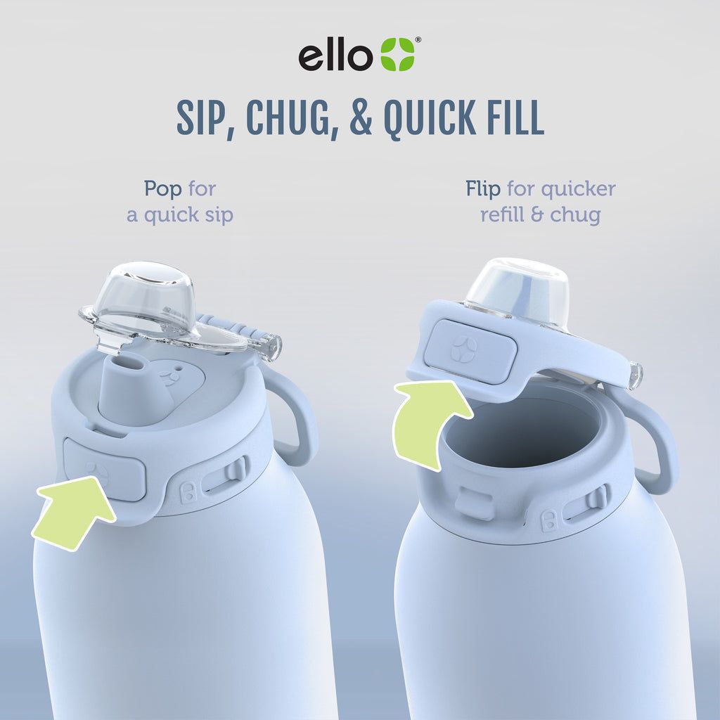 Ello Pop & Fill Stainless Steel Water Bottle | YN5428316