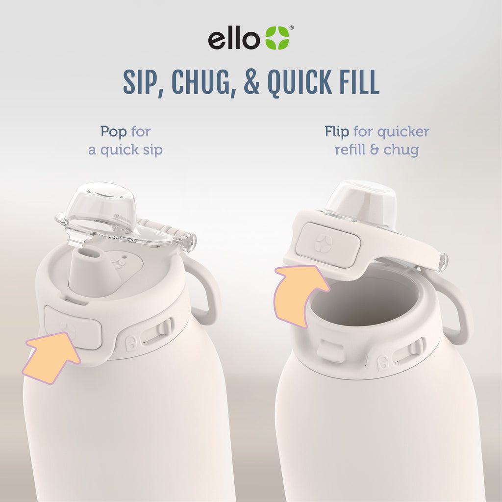 Ello Pop & Fill Stainless Steel Water Bottle | PK3620894