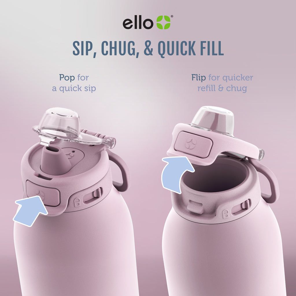 Ello Pop & Fill Stainless Steel Water Bottle | WB6971032