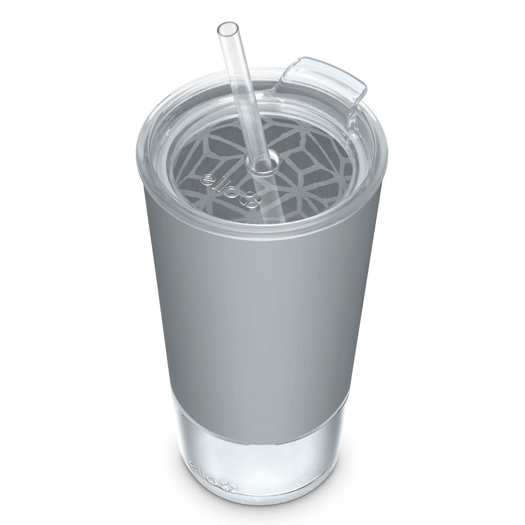 Ello Tidal 20oz Glass Tumbler with Straw | KC9683705